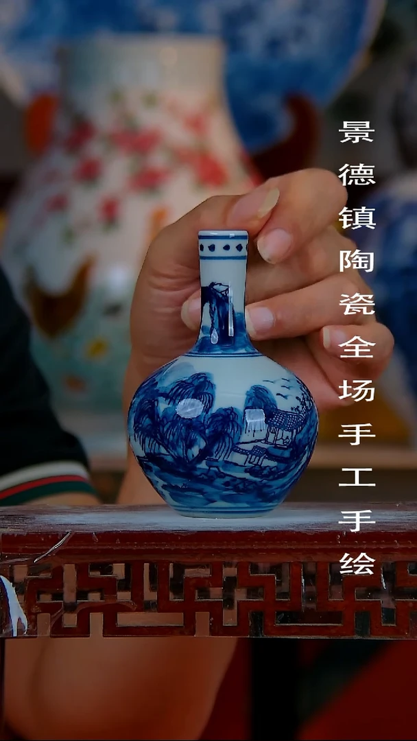 摆件景德镇陶瓷 全场手工手绘