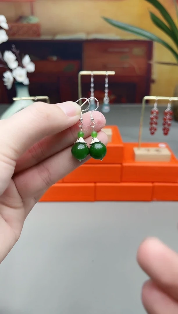 未镶嵌耳钉玛瑙/玉髓733