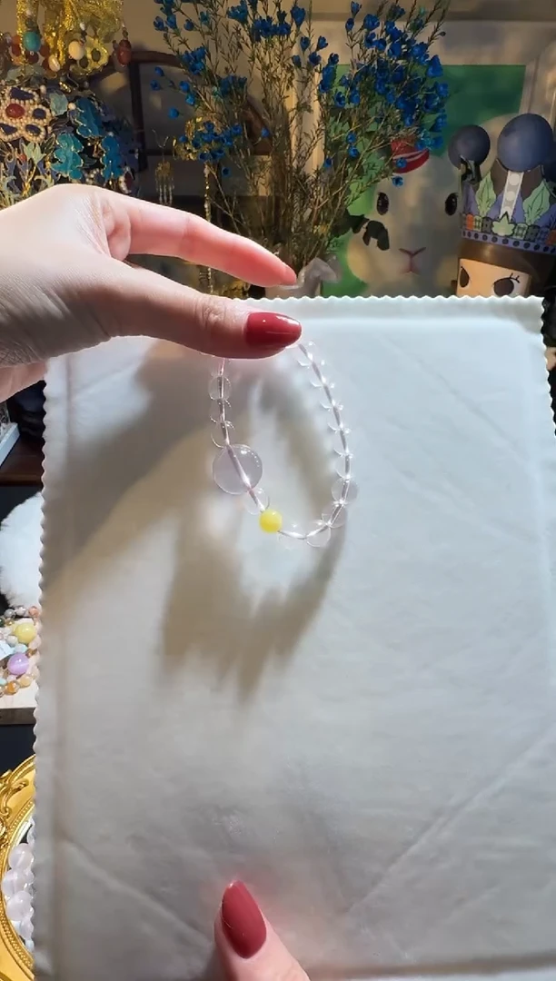 【闪购商品】水晶手串未镶嵌粉水晶手串