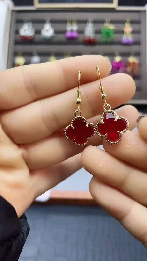 【闪购商品】水晶耳饰银S925镶嵌352000