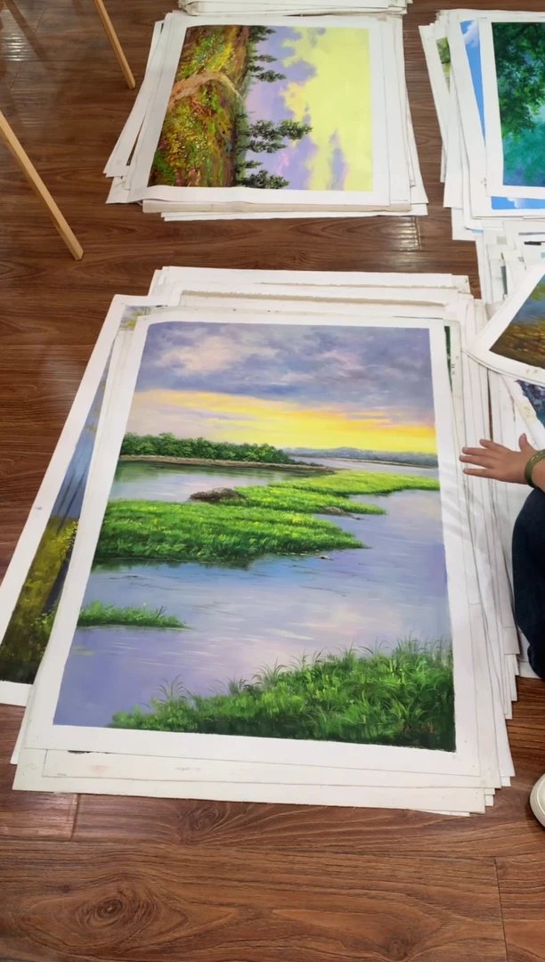 油画【65号】朝鲜原创手绘油画【功勋Ⅰ级画家丨孤品佳作】【顺丰包邮】