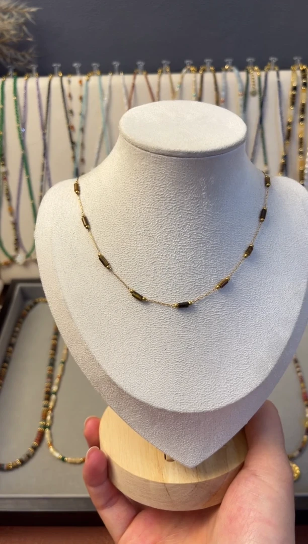 【闪购商品】石英质玉项链合金7号