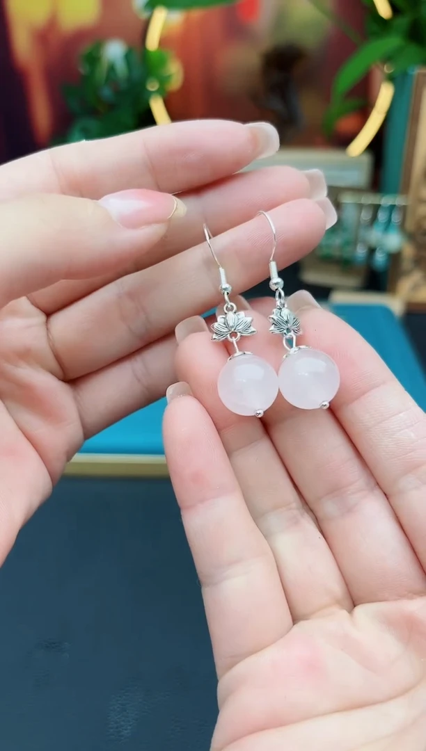 水晶耳饰银S925镶嵌B0300000