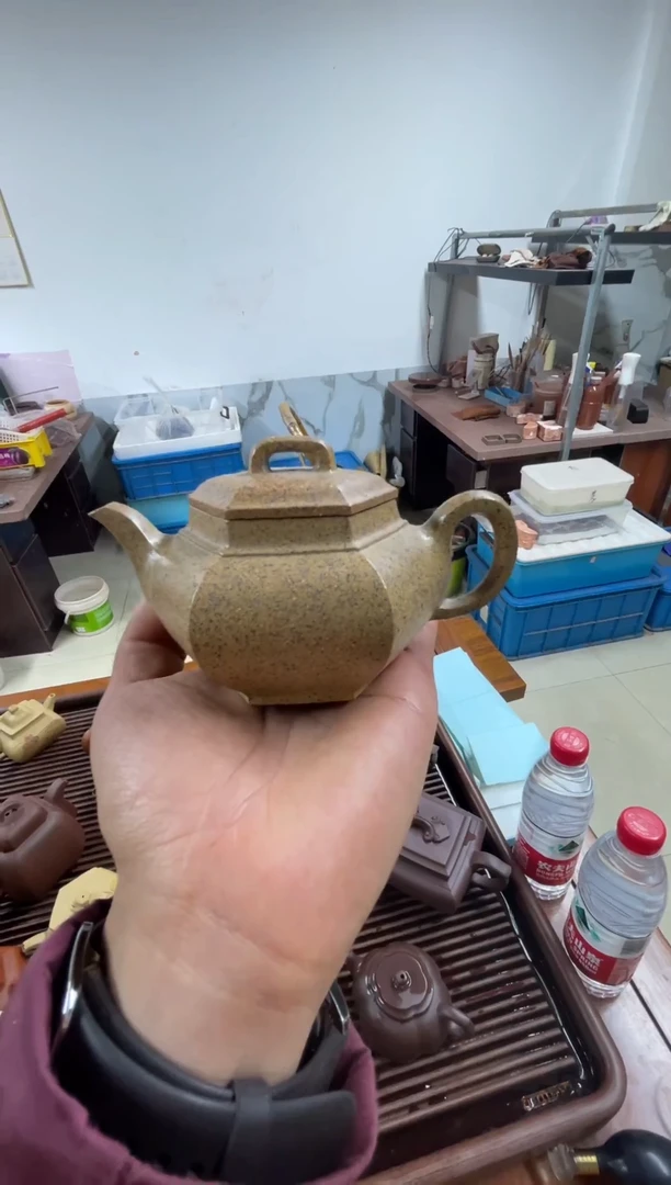 茶杯紫砂六方柴烧