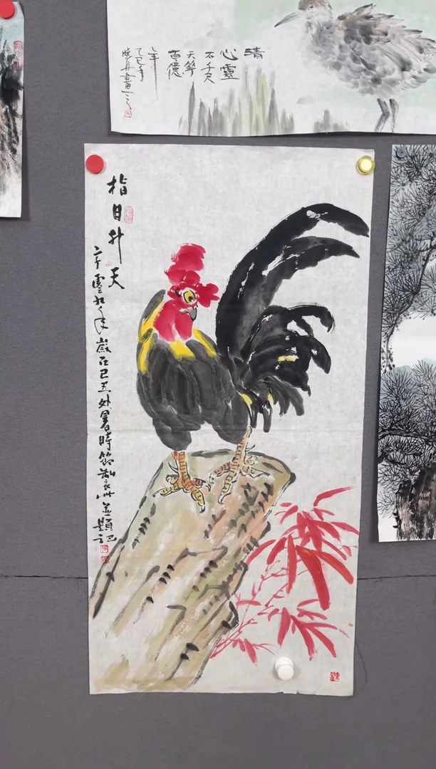 国画国画山水花鸟作品