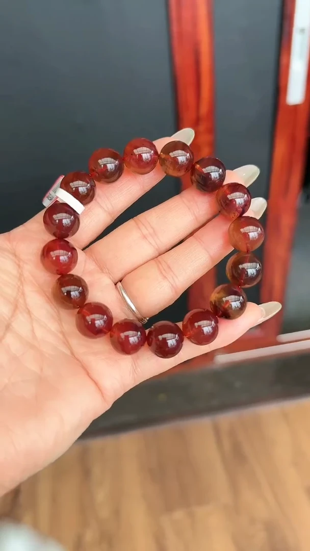 未镶嵌琥珀手串规格13微瑕紫罗兰手串#35