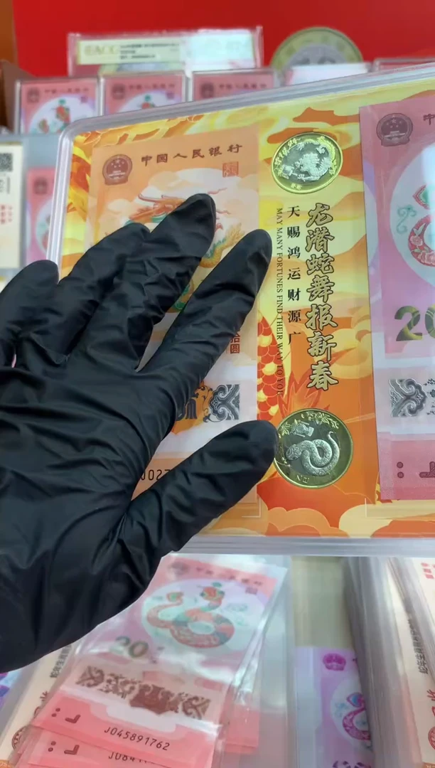 【闪购商品】塑料龙钞龙币 蛇钞蛇币 2钞2币【随机号码】