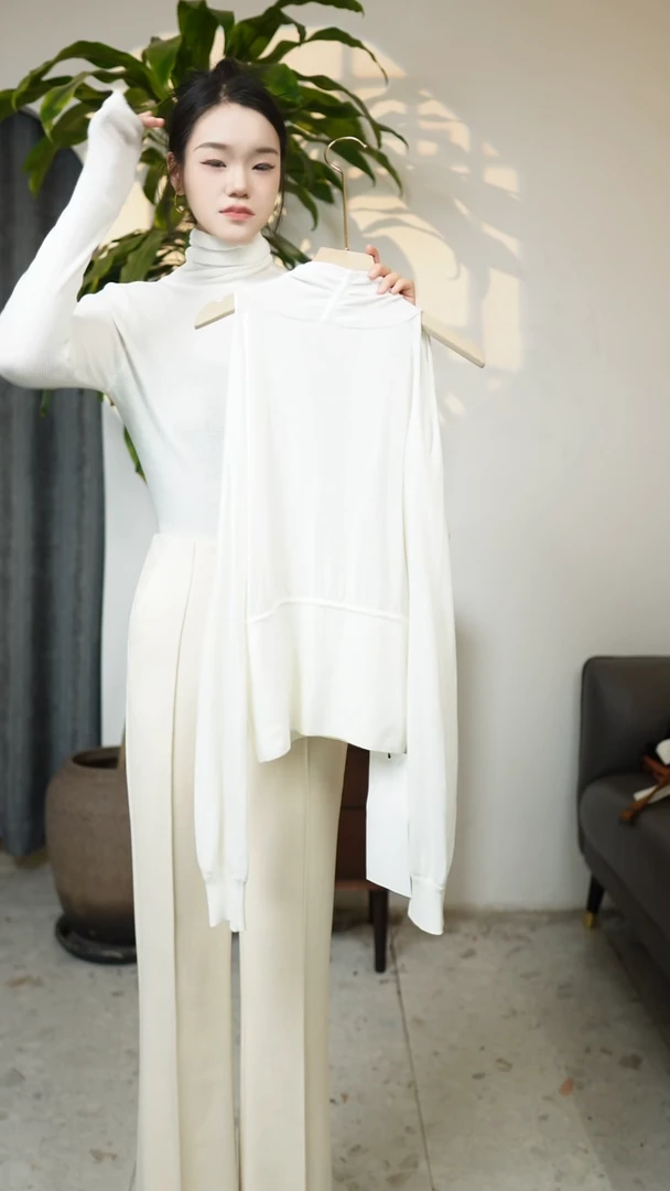 露肩款毛衣 均码