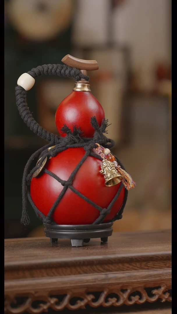 【闪购商品】356号精品天然大漆工艺防渗内胆酒葫芦~