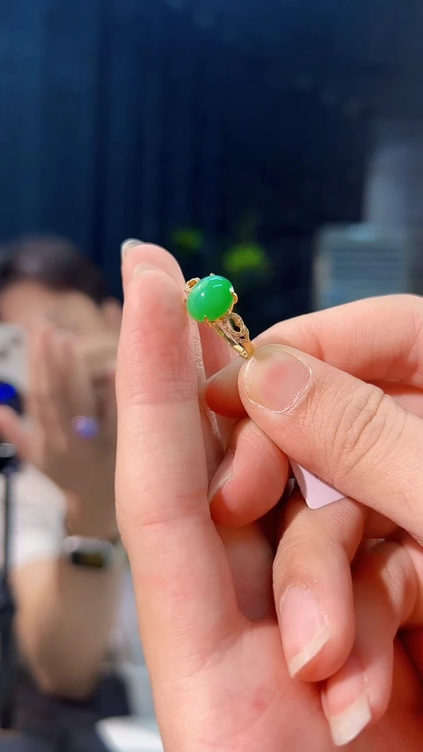 颈饰18K金镶嵌翡翠安**️ 缅料A货/支持复检/一件