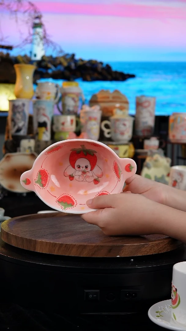 陶瓷便携款景德镇手工手绘陶瓷1