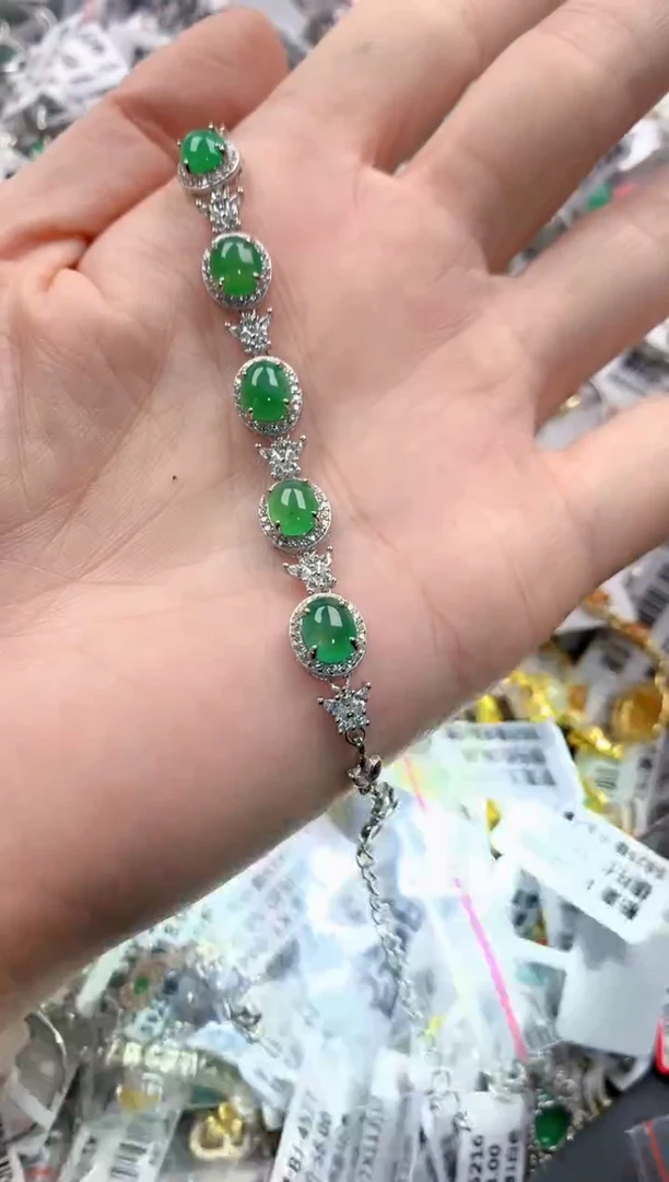 银S925镶嵌戒指翡翠111    7
