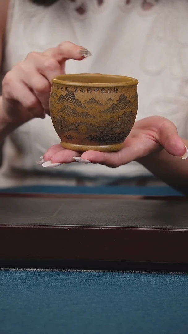 茶壶紫砂龙骨金砂 大肚山水杯