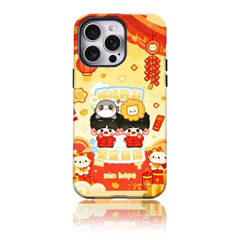 菲林二合一菲林软壳适用苹果华为vivo小米oppo手机壳胜意新春17pm