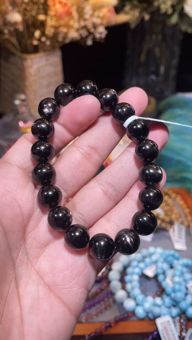 未镶嵌辉石手串金运石单圈11m+