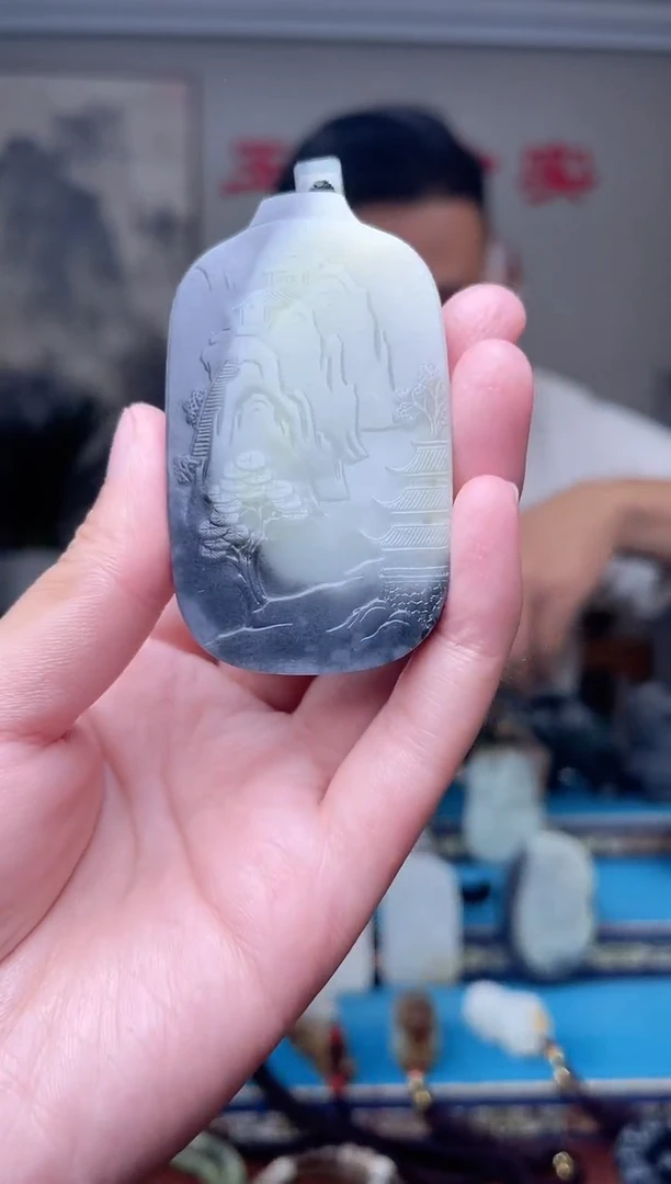 和田玉未镶嵌挂件1