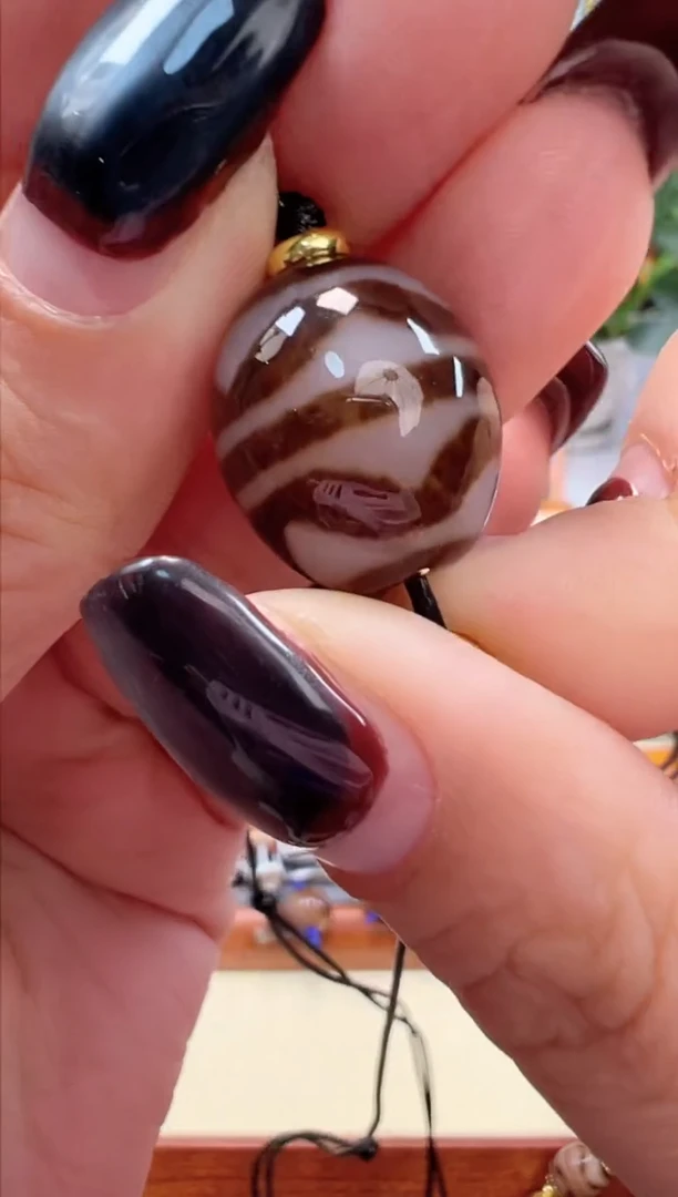 玛瑙/玉髓（覆膜）颈饰合金38.（微瑕）