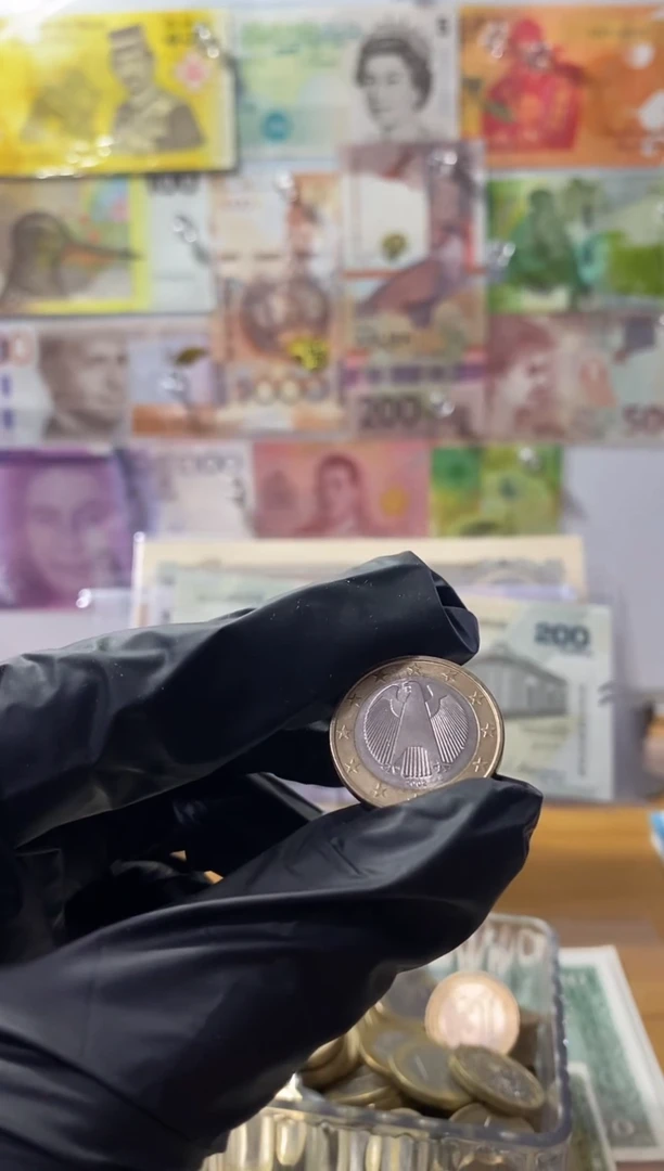 普通金属币云*德国欧元硬币