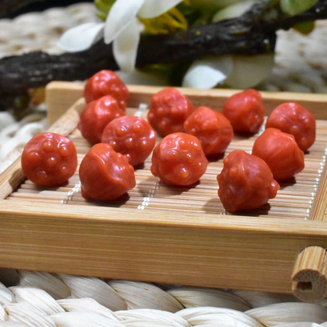 【一九珠宝】卡9mm南红瓦西莲蓬单珠-多样性发一颗  YJ8512-2