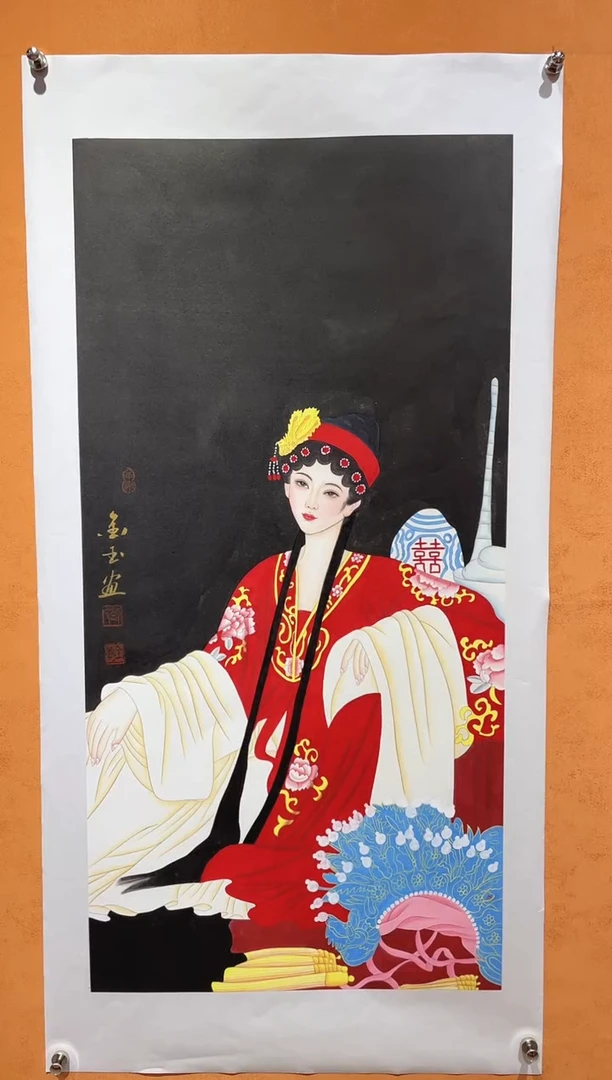 国画刘金玉老师亲笔手绘