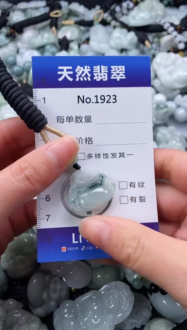 【闪购商品】翡翠颈饰未镶嵌缅甸A货翡翠1923