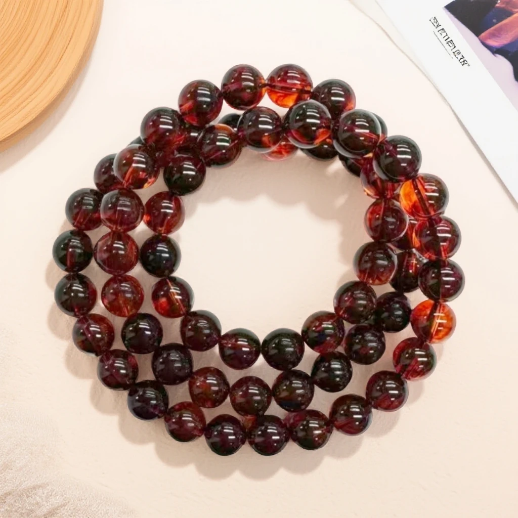 A711 血丝妈妈链10mm手链百搭