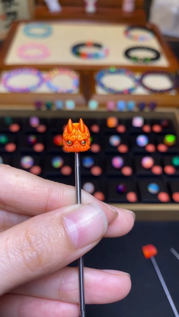 【闪购商品】树脂制品10mm+人工欧泊呆呆34