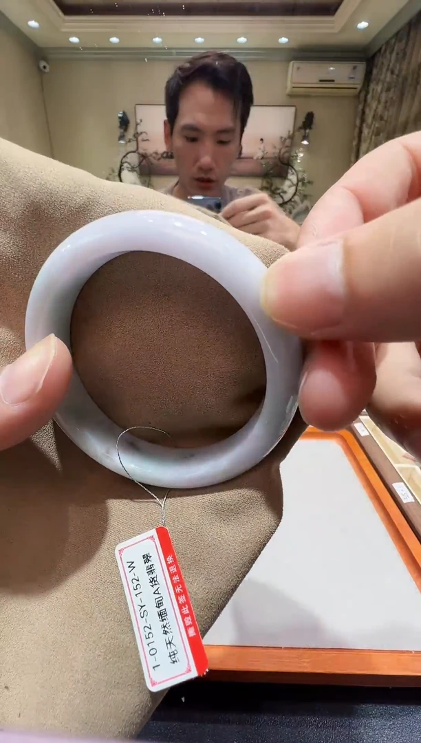 纯天然缅甸A货翡翠手镯53-54mm-1-152号