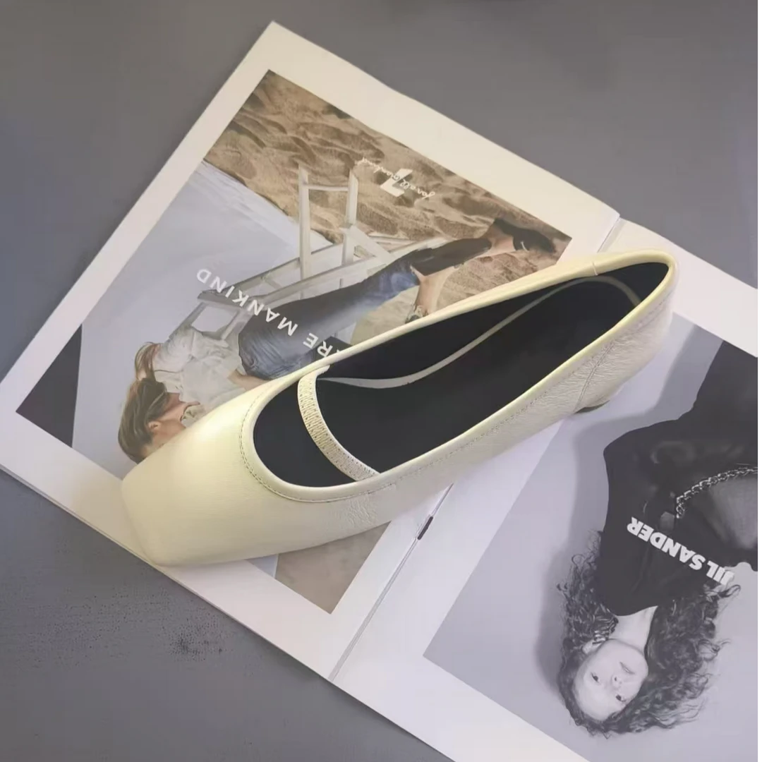 5B-51-2025新款时尚舒适气质尖头浅口单鞋女鞋百搭防踢职业单鞋