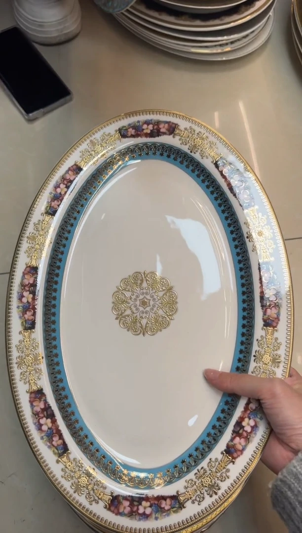 【闪购商品】瓷片14英寸鱼盘福利款 尾单