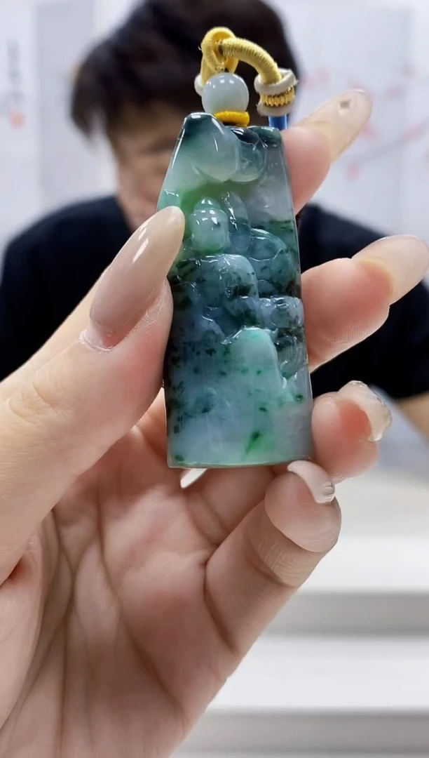未镶嵌定制翡翠5145lr-毛货挂件13