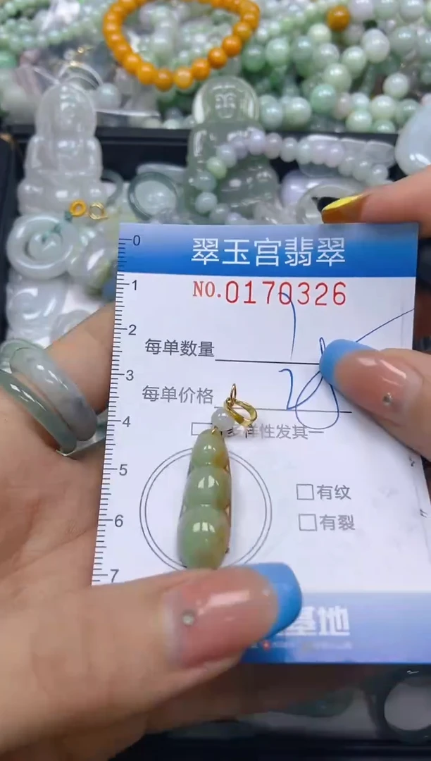 翡翠未镶嵌颈饰闪购0170326