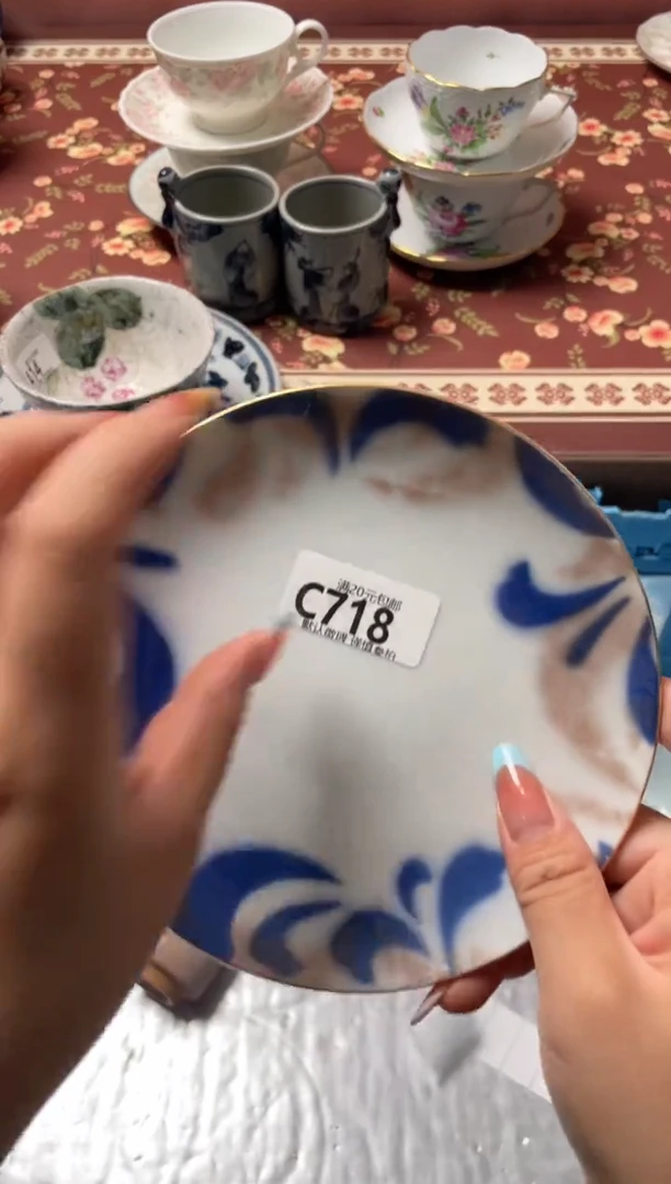 瓷片一***豚瓷器瓷器C718