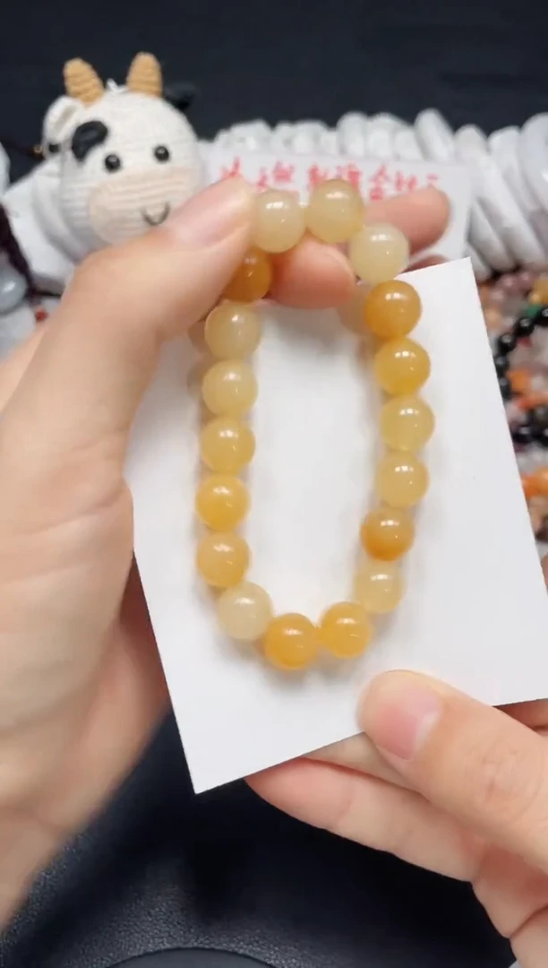 【闪购商品】石英质玉手链未镶嵌冰黄卡10