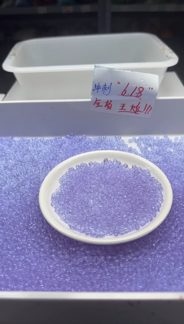 未镶嵌颈饰水晶w1652玻利维亚紫水晶4mm*50