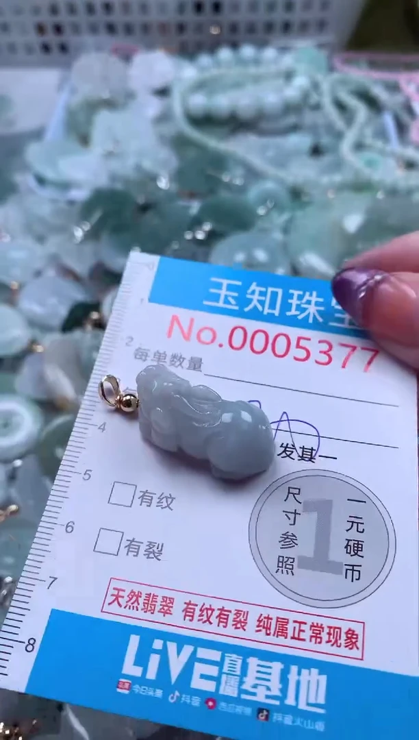 翡翠未镶嵌吊坠(不含链)5377