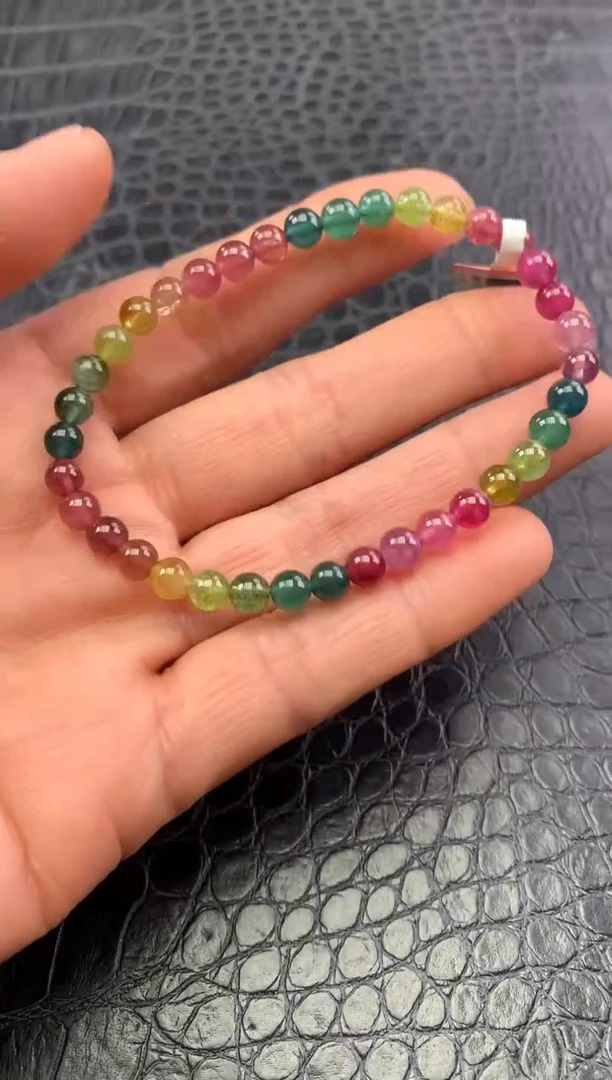 未镶嵌手串碧玺多样性发一条