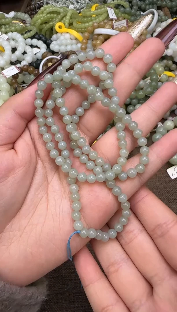 未镶嵌手链和田玉珠链