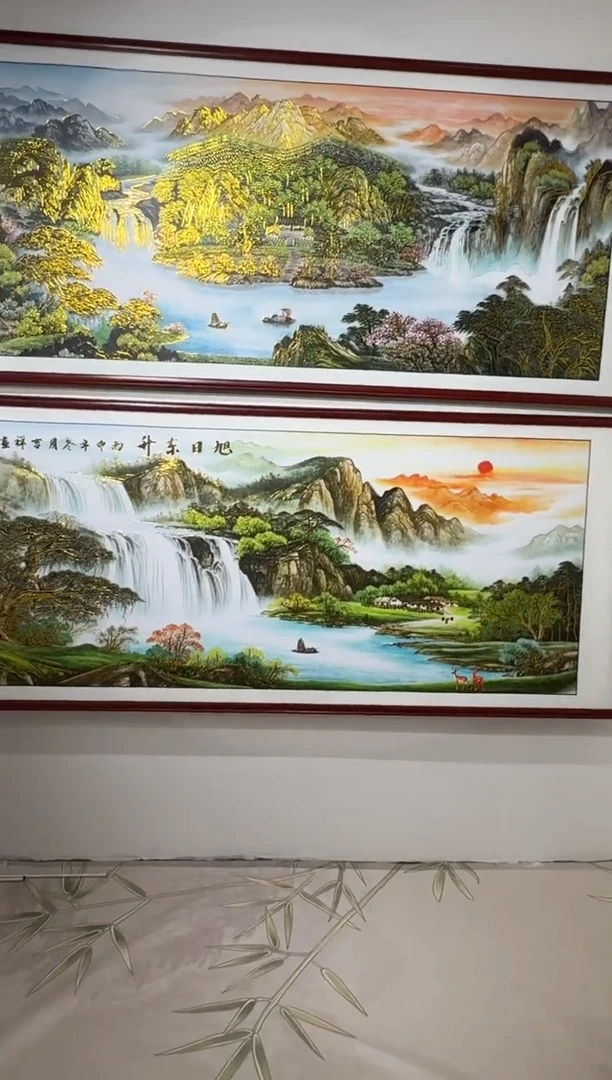 聚宝盆300*120浮雕描金