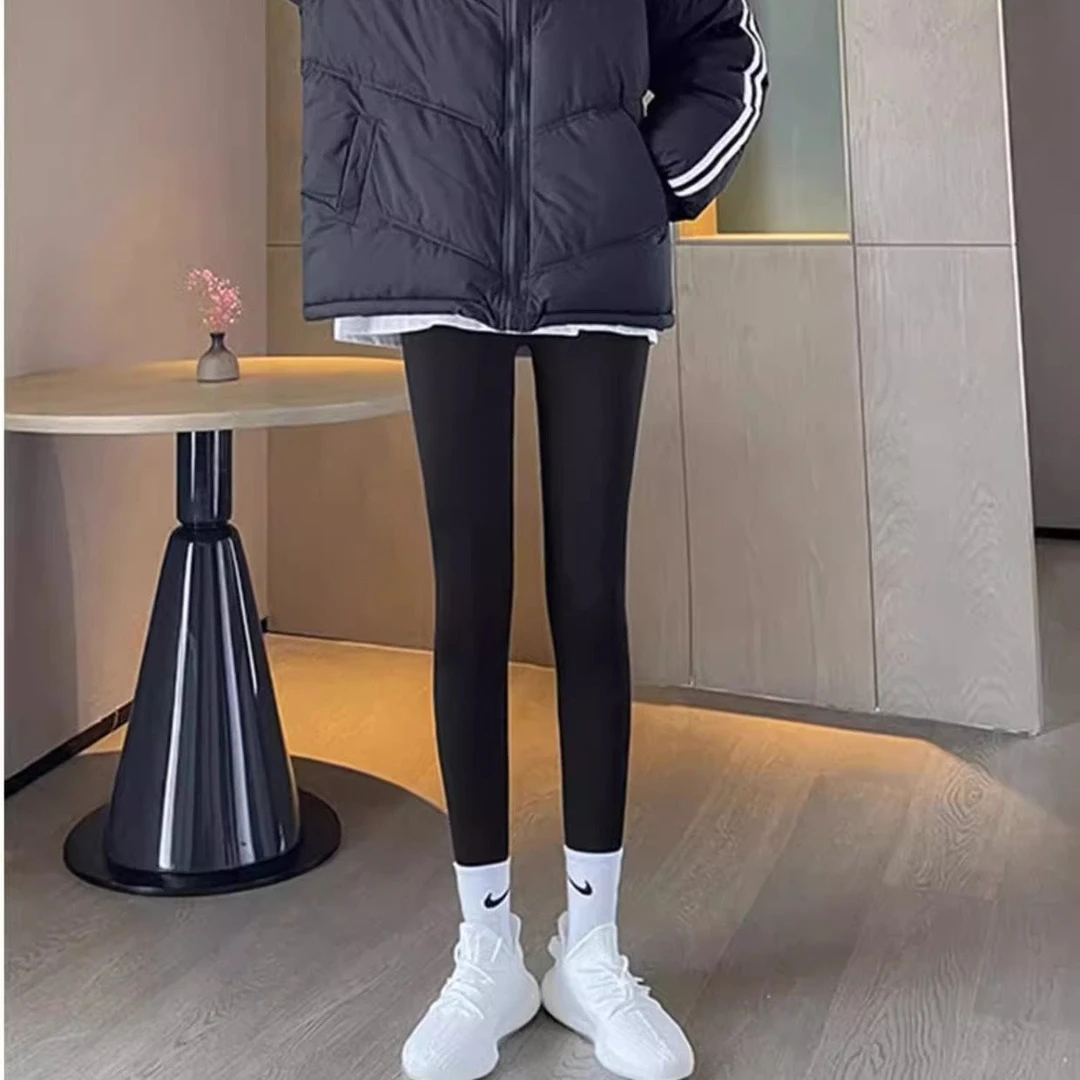 【得得专属】显瘦外穿加绒婴保暖高腰芭比裤 H1207