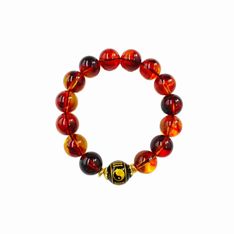 烟S珀珠珠玛瑙手串(多样性发货） A28-309