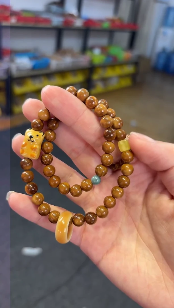 【闪购商品】蜜蜡手链未镶嵌 7mm蜜蜡设计库克双圈