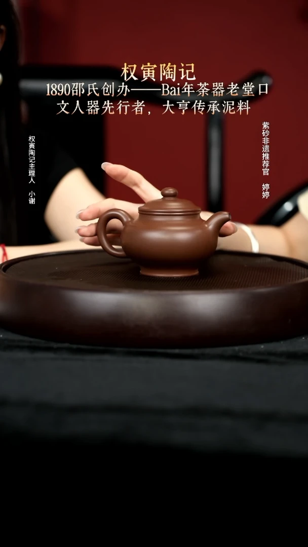 茶壶紫砂58紫泥大亨掇只220cc