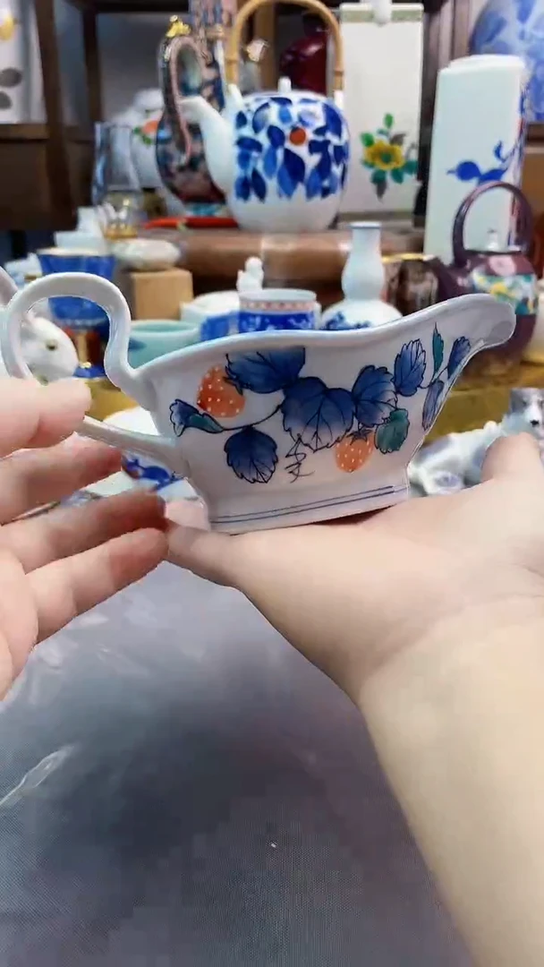 瓷片华山手绘大公道