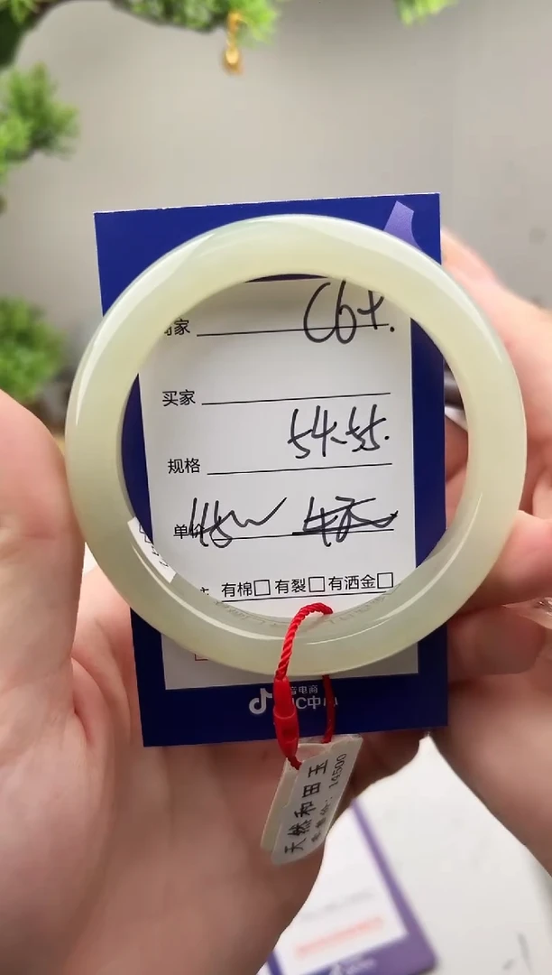 未镶嵌手镯和田玉微色差C69