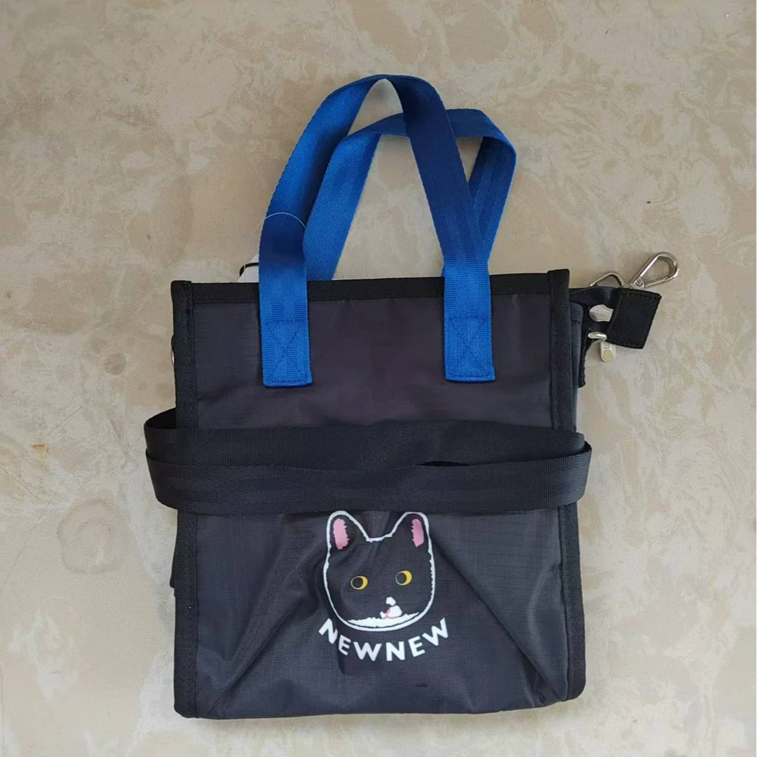 144号 时尚可爱黑色小猫手提包斜挎包