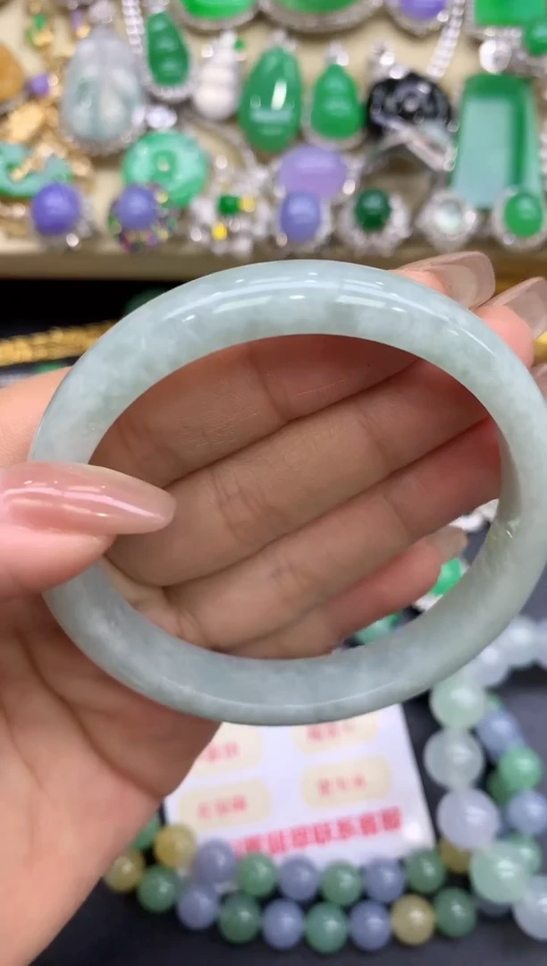 未镶嵌手镯翡翠55-中国好珍宝