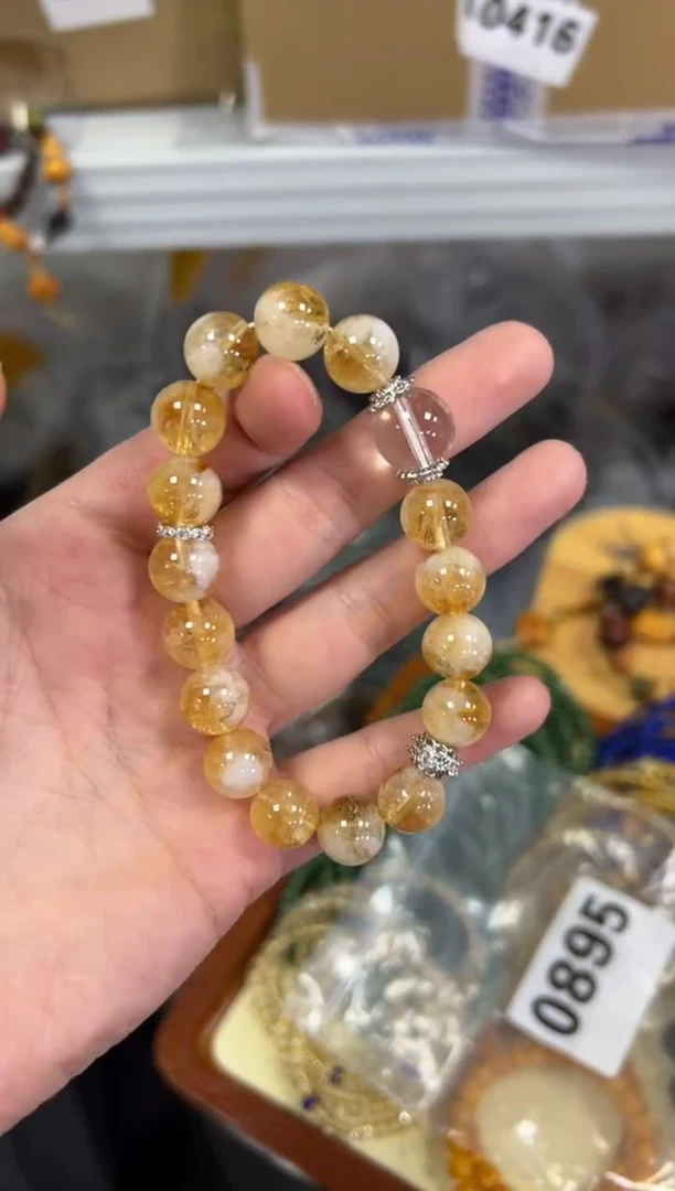 【闪购商品】水晶手链未镶嵌富贵花蓝针白晶款手链[2209]