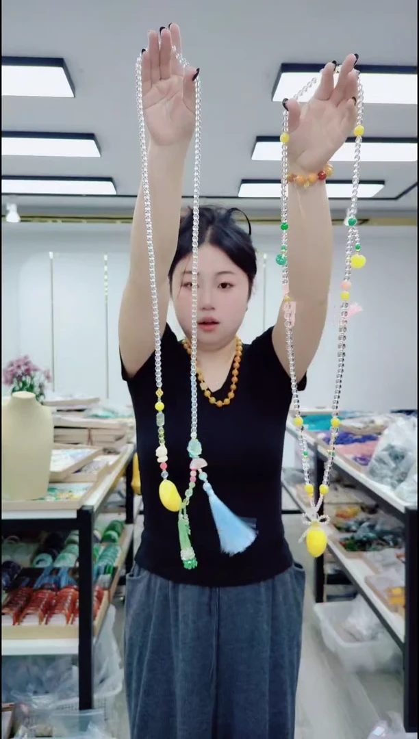 玛瑙/玉髓颈饰合金03108缘分斜跨