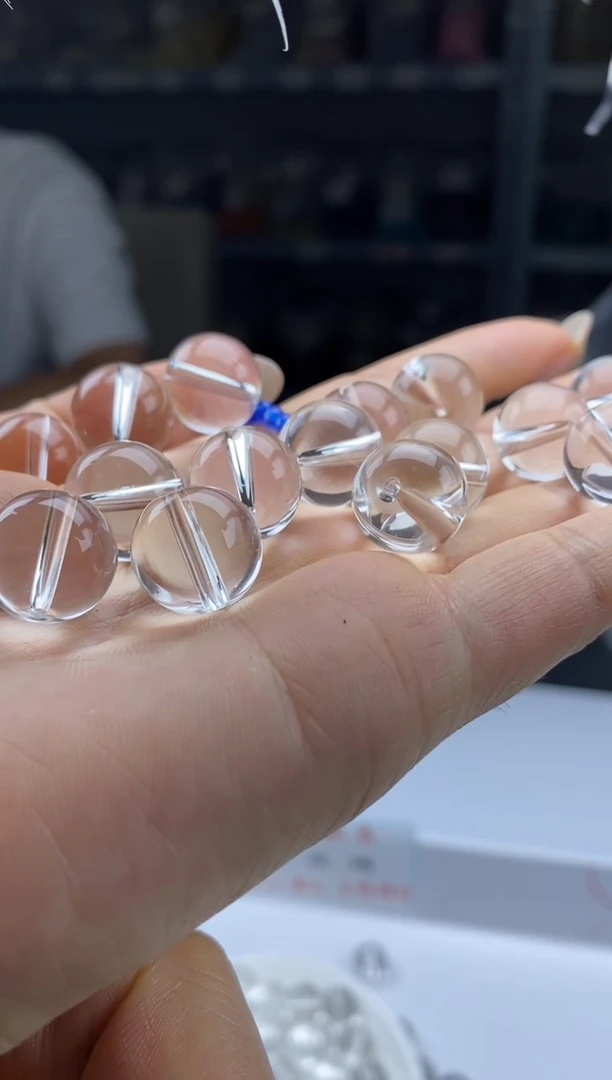 未镶嵌颈饰水晶w2304净体白水晶14mm*3颗